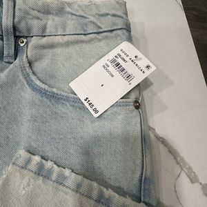 NWT GOOD 'American 90s DRAWSTRING JEANS in INDIGO. Size 8